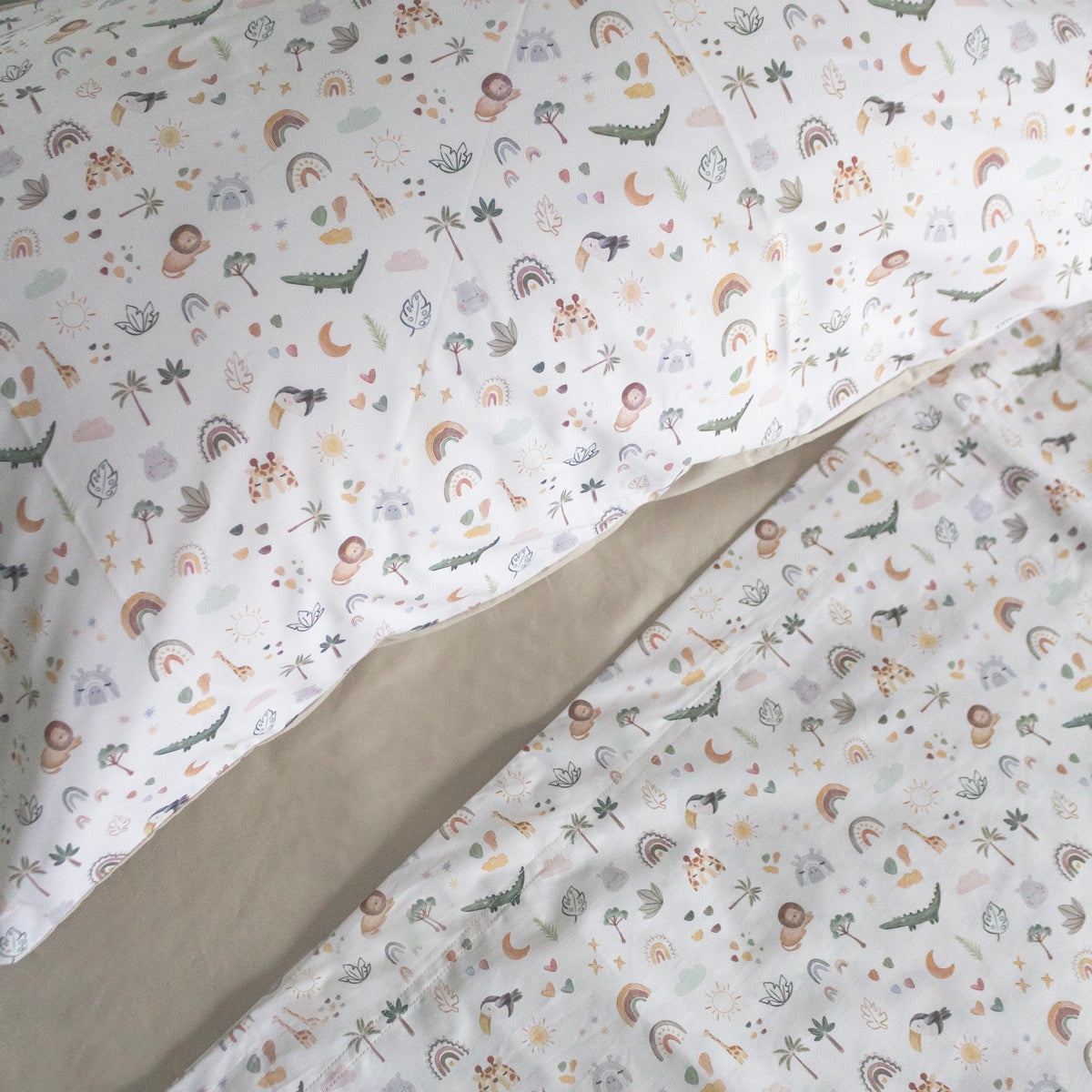 Completo Lenzuola Singolo AFRICA - Maestri Cotonieri