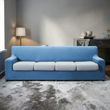 Copridivano Bielastico Antimacchia Tinta Unita Genius XL 4 Posti da 260 a 300 cm - Biancaluna