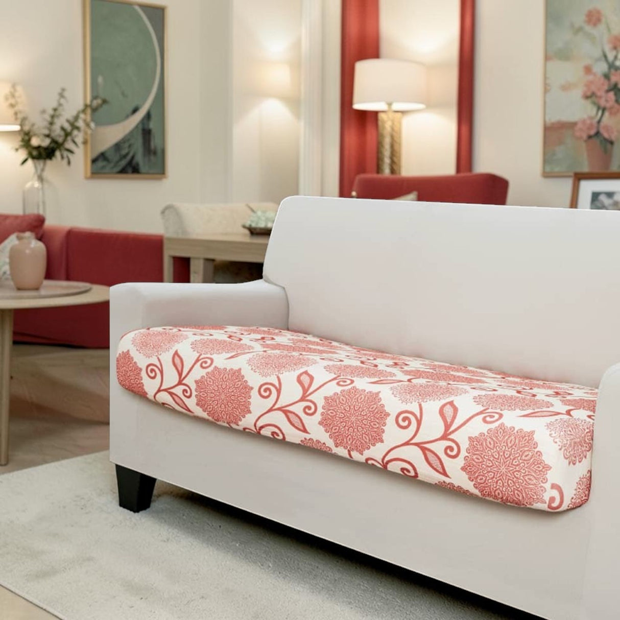 Copricuscino Bielastico Antimacchia Genius Fantasia Vision 3 Posti da 160 a 220 cm - Biancaluna