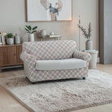 Copridivano Bielastico Antimacchia Genius Vision Fantasia 2 Posti da 140 a 180 cm - Biancaluna