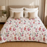Copriletto Matrimoniale Alice Laura Blasi in Tessuto Piquet – Fantasia Floreale Rosa 260x260 cm