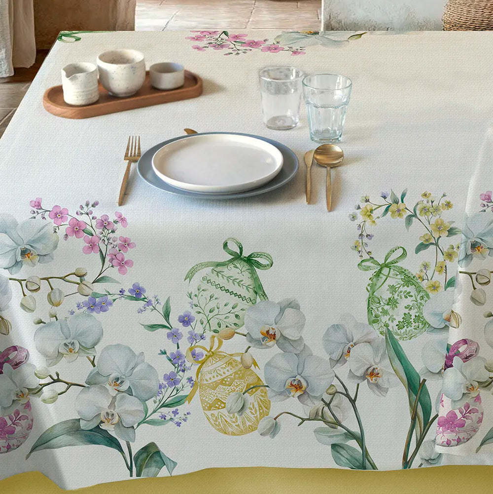 Tovaglia Antimacchia RADICI FLORALIA Pasqua - Randi
