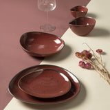 Set Cottage Aqua Marsala Red - Weissestal