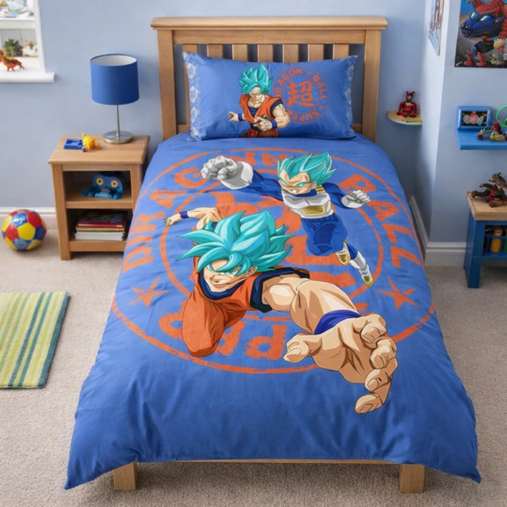 Completo Lenzuola Dragon Ball  – Letto Singolo – 100% Cotone