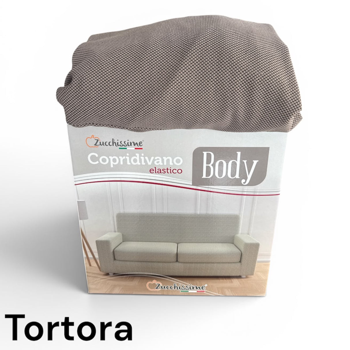 Copridivano Elasticizzato Body Tessuto Antimacchia Adattabile per Poltrona, 2/3/4 Posti - Zucchissime