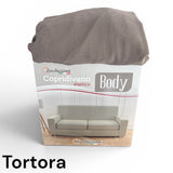 Copridivano Elasticizzato Body Tessuto Antimacchia Adattabile per Poltrona, 2/3/4 Posti - Zucchissime