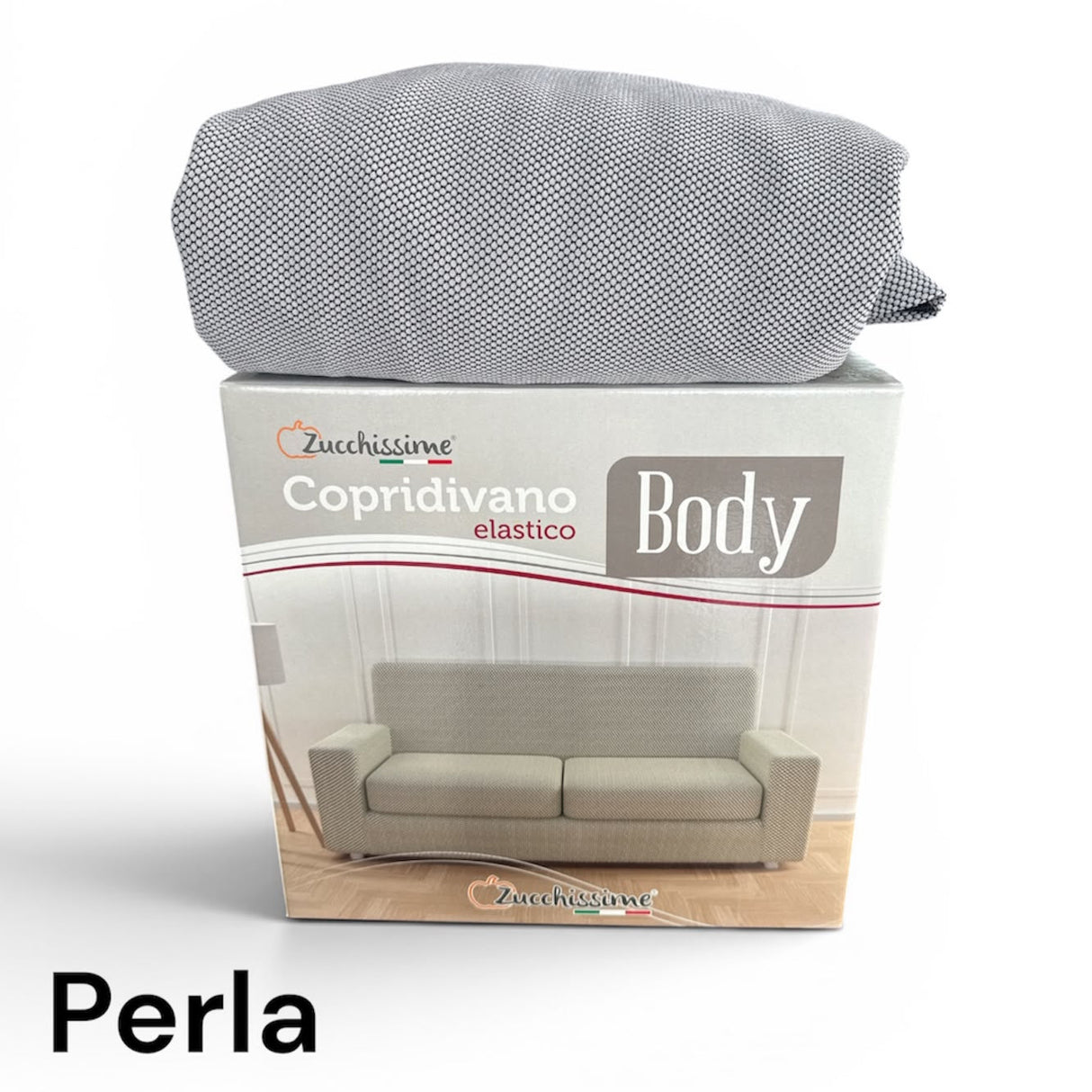Copridivano Elasticizzato Body Tessuto Antimacchia Adattabile per Poltrona, 2/3/4 Posti - Zucchissime