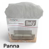 Copridivano Elasticizzato Body Tessuto Antimacchia Adattabile per Poltrona, 2/3/4 Posti - Zucchissime
