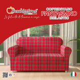 Copridivano Fantasmino Natalizio in Tesssuto Bielastico da 2 a 4 Posti - Zucchissime