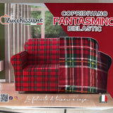 Copridivano Fantasmino Natalizio in Tesssuto Bielastico da 2 a 4 Posti - Zucchissime