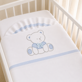 Completo Lenzuola Culla Orsetto ART.6005 100% Cotone - Dolci Sogni