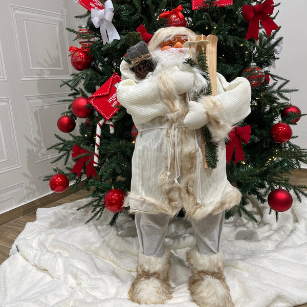 Babbo Natale Decorativo All'impiedi 90cm By Preziosa Home