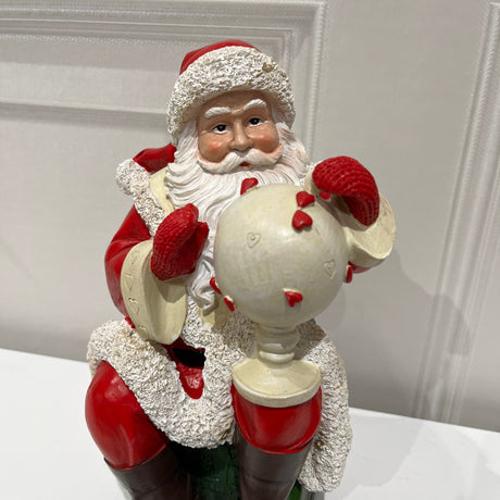 Babbo Natale Seduto Con MAPPAMONDO By Preziosa Luxury Home (Natale)