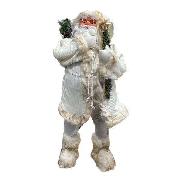 Babbo Natale Decorativo All'impiedi 90cm By Preziosa Home
