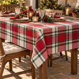 Set 2 Tovaglie Country a Quadroni in Tinto Filo 100% Cotone - L'Atelier17