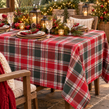 Set 2 Tovaglie Country a Quadroni in Tinto Filo 100% Cotone - L'Atelier17