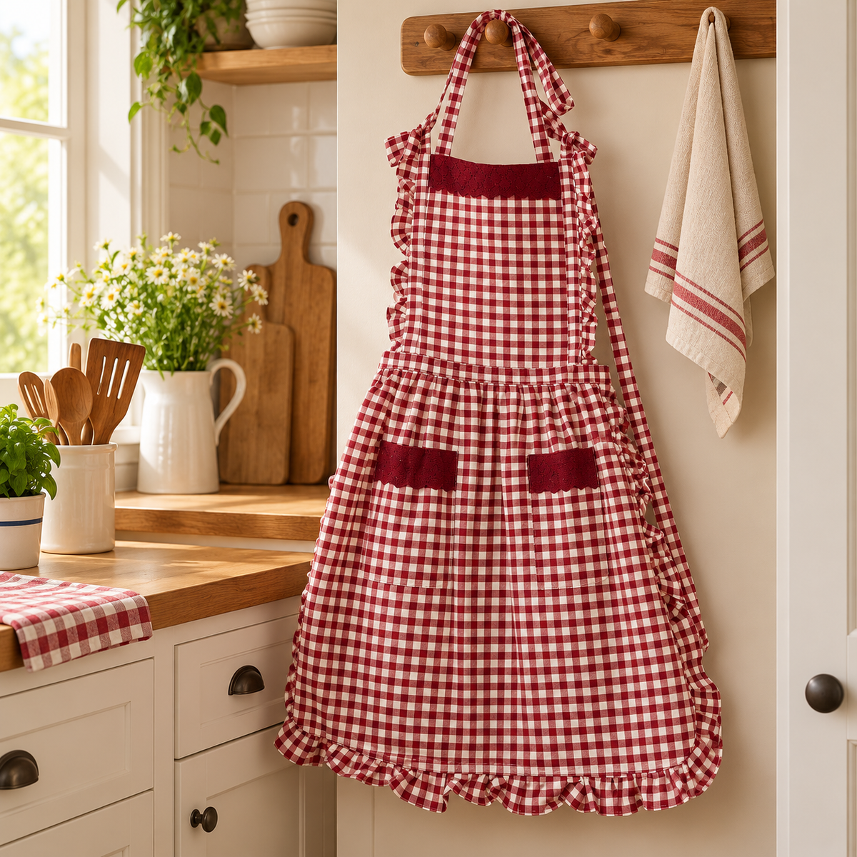 Grembiule da Cucina Love Forest in Cotone con Tasche - L'Atelier17