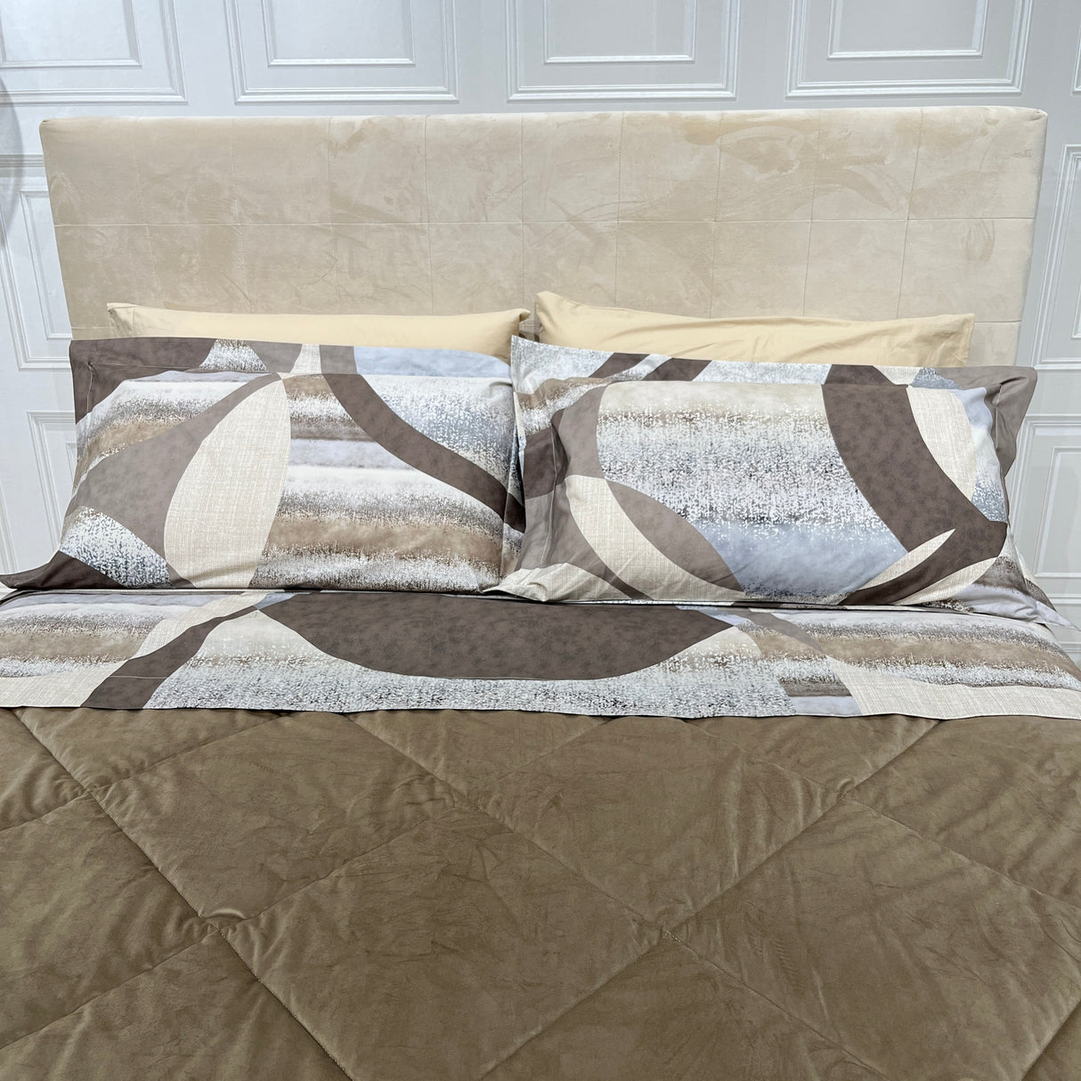 Completo Lenzuola Copriletto 1931 CINQUE By Tessitura Randi