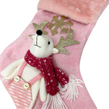 Calza Befana RENNA Rosa By Preziosa Home (Natale)