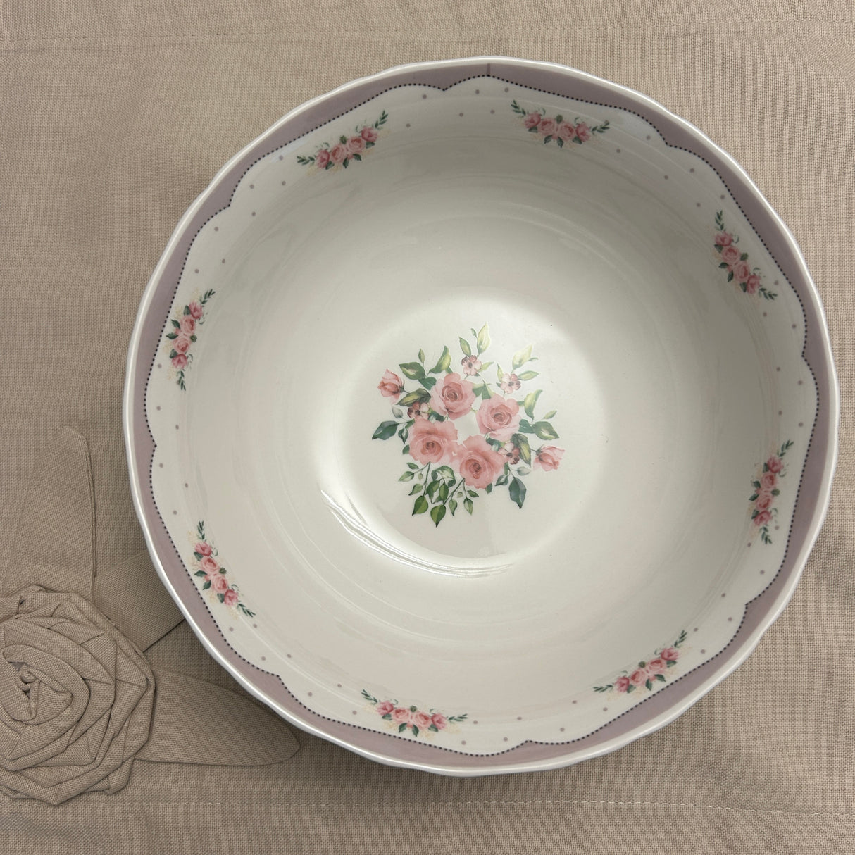 Insalatiera SHABBY ROSE 25x 10 cm by Arca