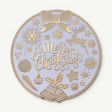 Set 6 Tovagliette Natalizie Rotonde Merry Christmas Ø 38 cm - Arca