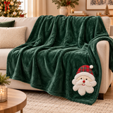 Plaid Natalizio Luna Design Babbo Natale 130x170cm - Vingi