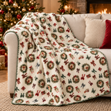 Plaid Natalizio Teddy Bear in Pile 130×170 cm - Tessitura Randi