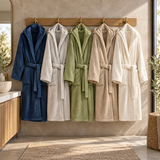Accappatoio Monaco in Spugna 100% Cotone con Cappuccio – Vingi