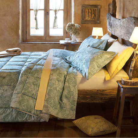 Completo letto JACARANDA matrimoniale by Tessitura Randi