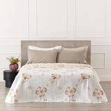 Trapuntino Matrimoniale Double Face Ayla Linea Oro 260x260 cm – Quilt Microfibra Stampata