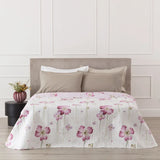 Trapuntino Matrimoniale Double Face Ayla Linea Oro 260x260 cm – Quilt Microfibra Stampata
