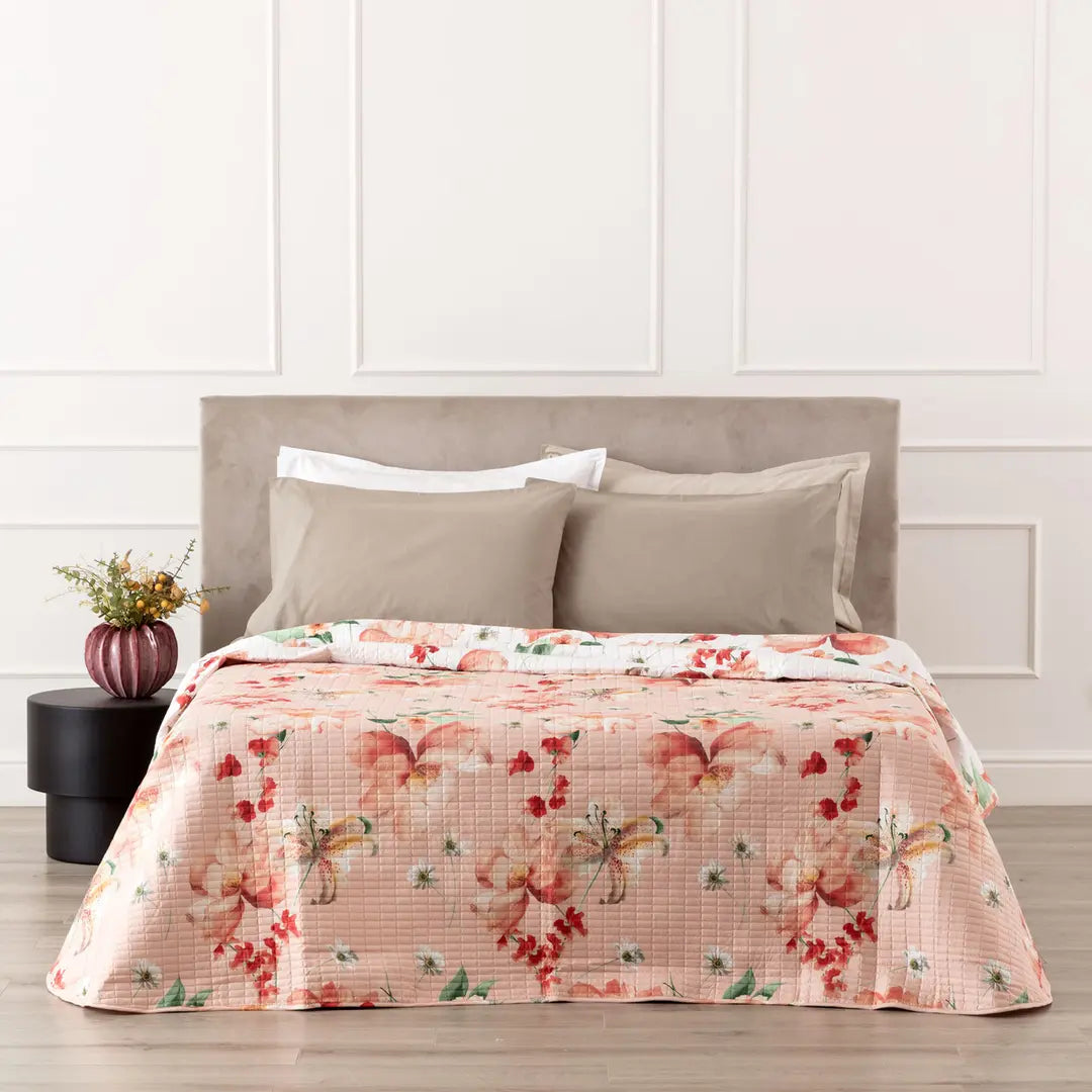 Trapuntino Matrimoniale Double Face Ander Linea Oro 260x260 cm – Quilt Microfibra Stampata (Copia)