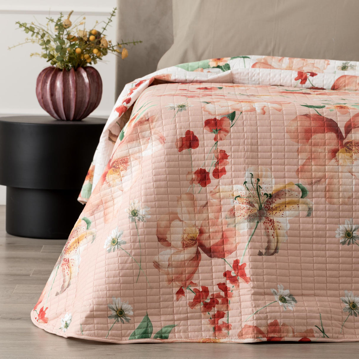 Trapuntino Matrimoniale Double Face Ander Linea Oro 260x260 cm – Quilt Microfibra Stampata (Copia)