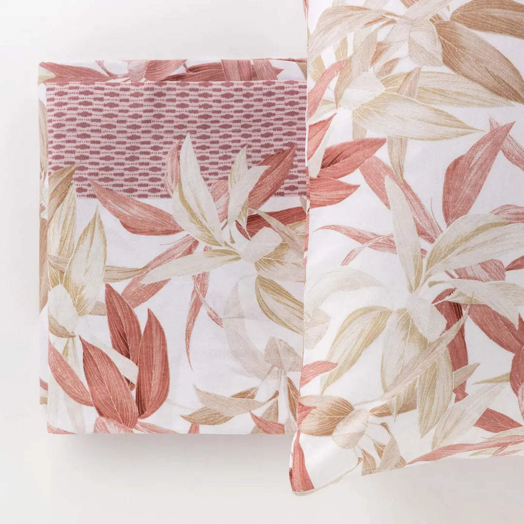 Completo Lenzuola In Cotone Flores - Linea Oro