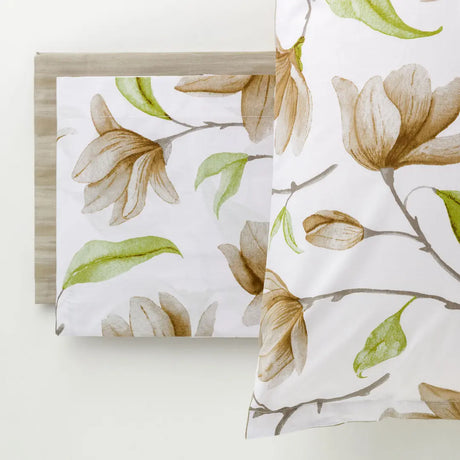 Completo Lenzuola In Cotone Magnolia - Linea Oro