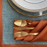 Set di 2 Tovagliette all’americana antimacchia in lino pavone - Magilù