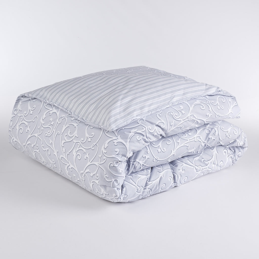 Completo Copripiumino Double Face Oxford Singolo, Matrimoniale, 1 Piazza e Mezza 100% Cotone Maè - Via Roma 60