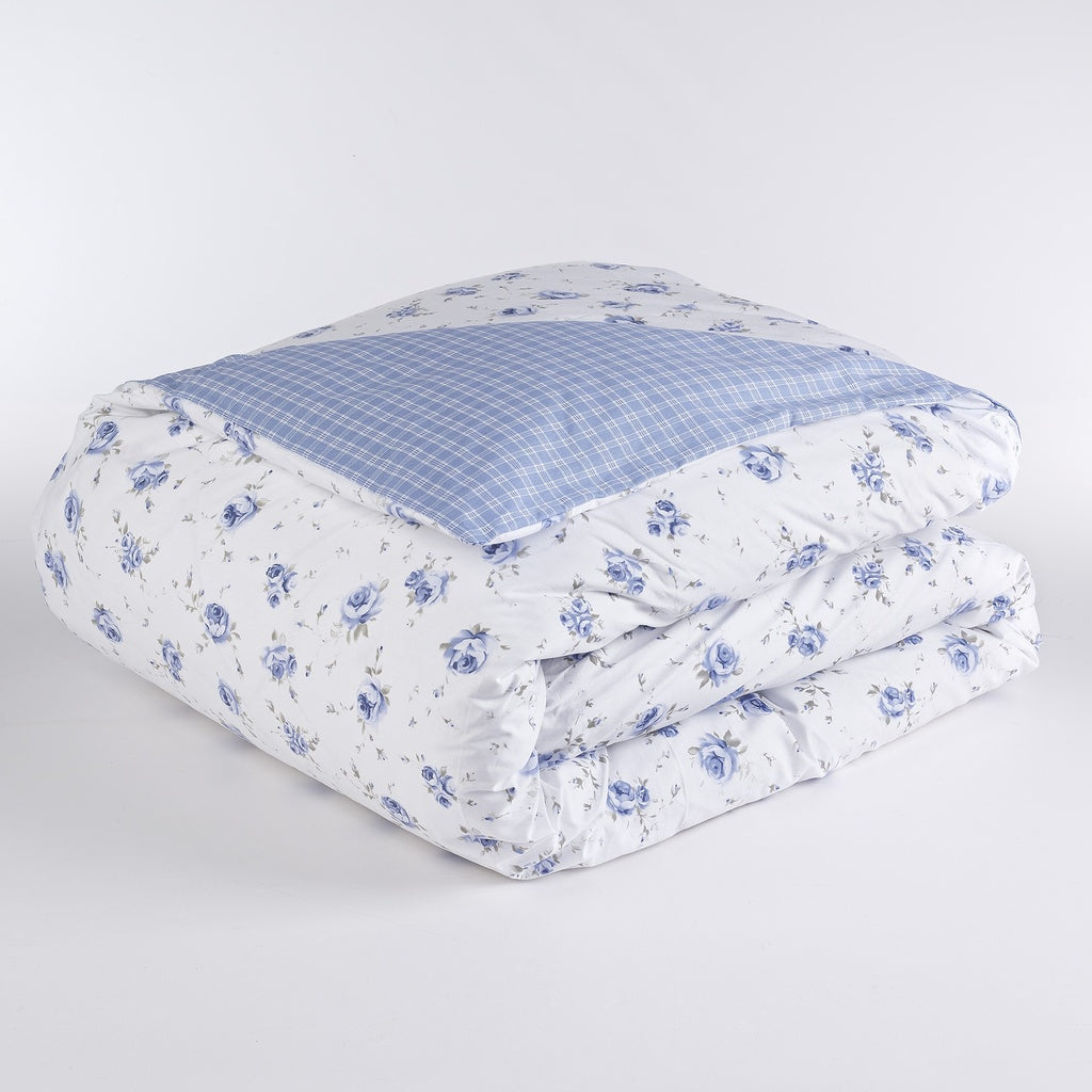 Completo Copripiumino Double Face Oxford Singolo, Matrimoniale, 1 Piazza e Mezza 100% Cotone Maè - Via Roma 60