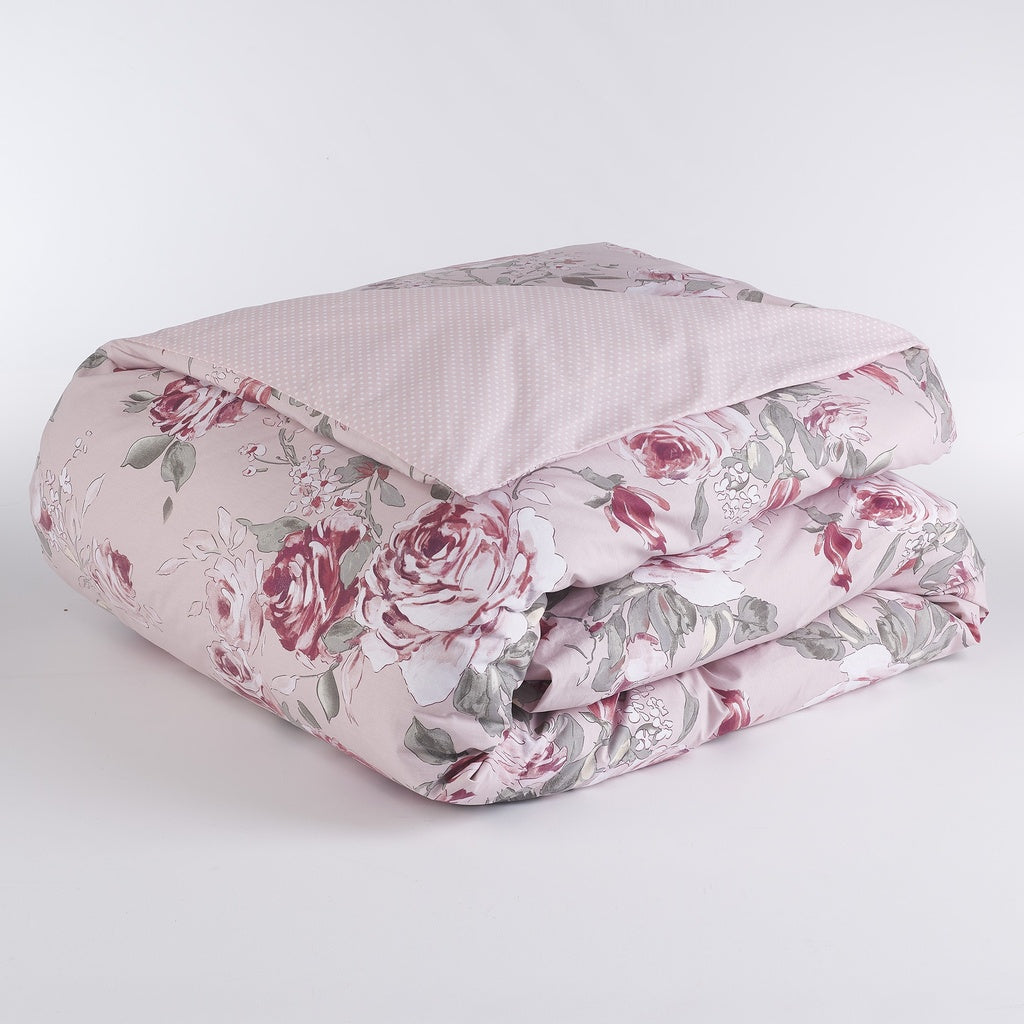 Completo Copripiumino Double Face Oxford Singolo, Matrimoniale, 1 Piazza e Mezza 100% Cotone Maè - Via Roma 60