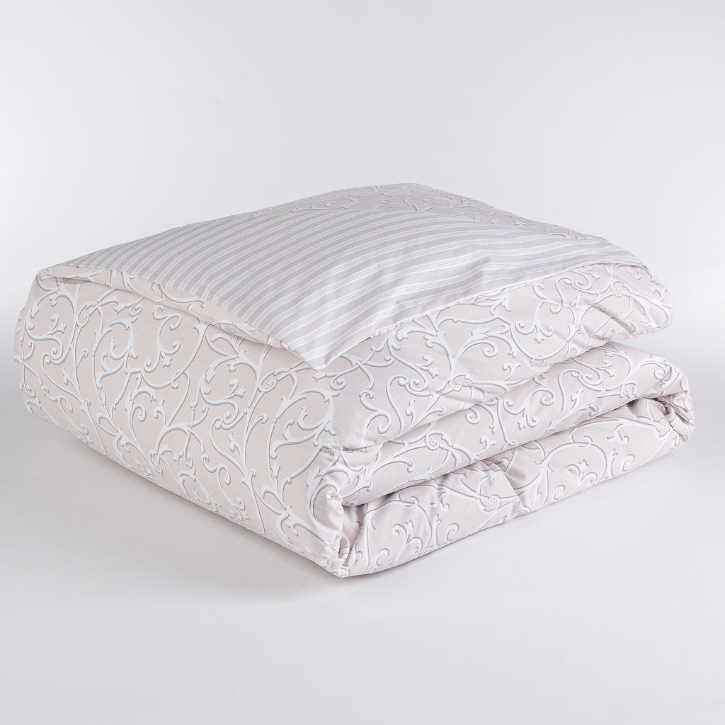 Completo Copripiumino Double Face Oxford Singolo, Matrimoniale, 1 Piazza e Mezza 100% Cotone Maè - Via Roma 60