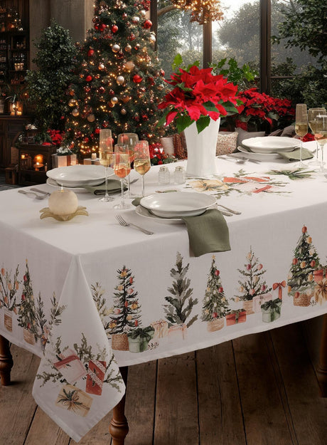 Tovaglia TREES AND GIFT x8/12 posti -  Petracchi 1968