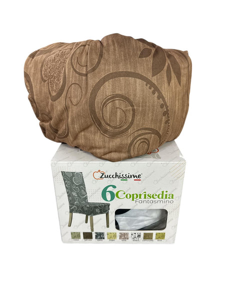 Coprisedie elastiche Fantasmino Cuori Zucchissime set 6 pezzi coprisedia universale bielastico