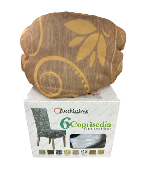 Coprisedie elastiche Fantasmino Cuori Zucchissime set 6 pezzi coprisedia universale bielastico