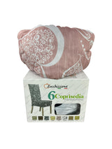 Coprisedie elastiche Fantasmino Cuori Zucchissime set 6 pezzi coprisedia universale bielastico