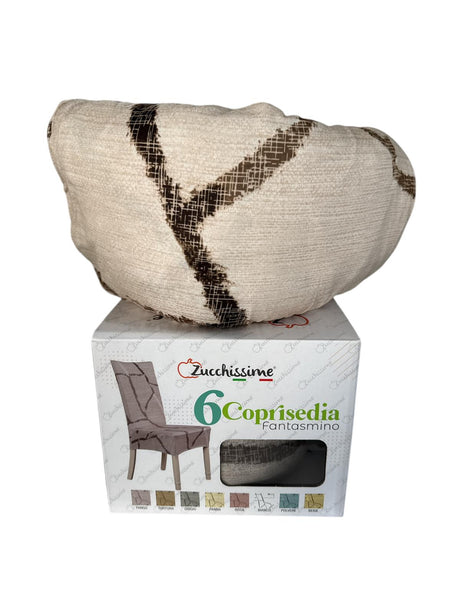 Coprisedie elastiche Fantasmino Zucchissime set 6 pezzi coprisedia universale bielastico