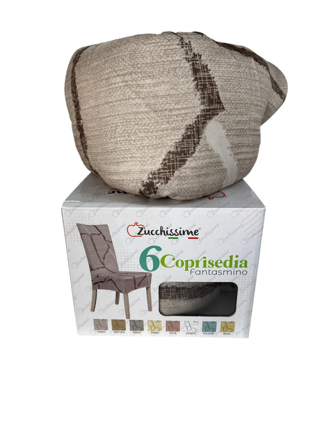 Coprisedie elastiche Fantasmino Zucchissime set 6 pezzi coprisedia universale bielastico