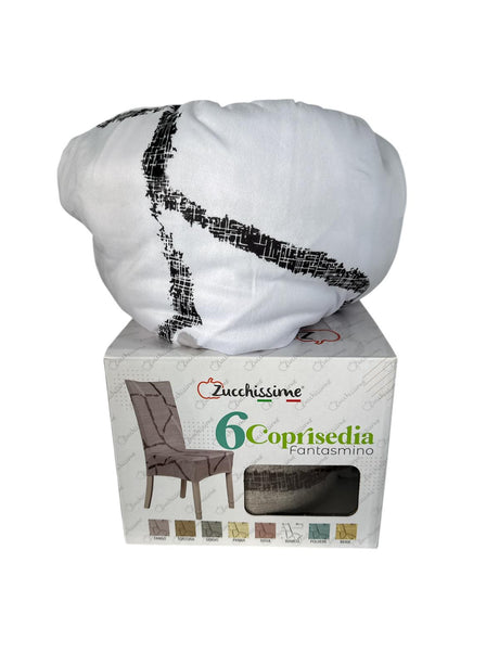 Coprisedie elastiche Fantasmino Zucchissime set 6 pezzi coprisedia universale bielastico