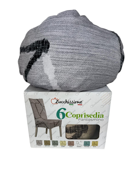 Coprisedie elastiche Fantasmino Zucchissime set 6 pezzi coprisedia universale bielastico