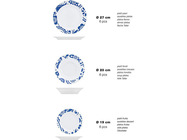 Servizio da tabola 18 piatti MUMBAI by Chio