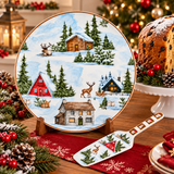 Piatto Panettone Christmas Land con Paletta Coordinata - Arca
